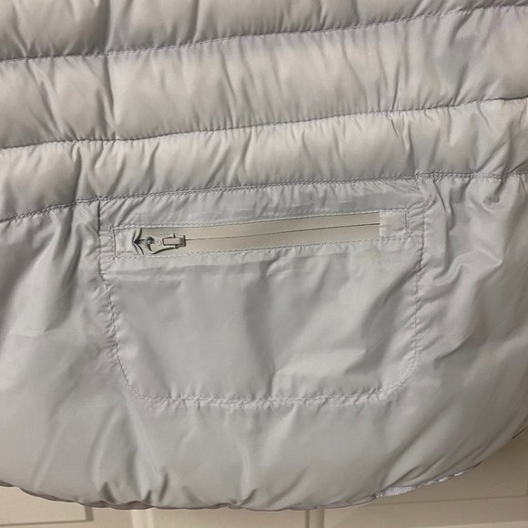 Gap Performance Fleece Puffer Jacket Pearl Blue Small - Picture 7 of 10